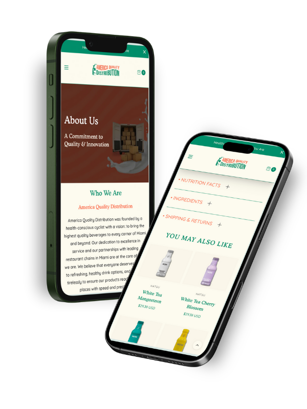 Website responsive mobile version